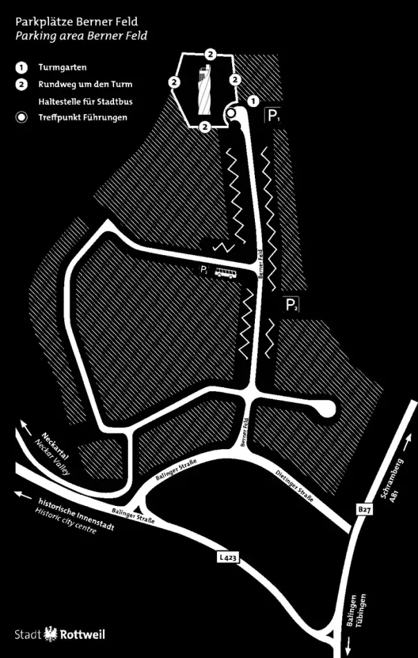 Test tower site plan and parking
